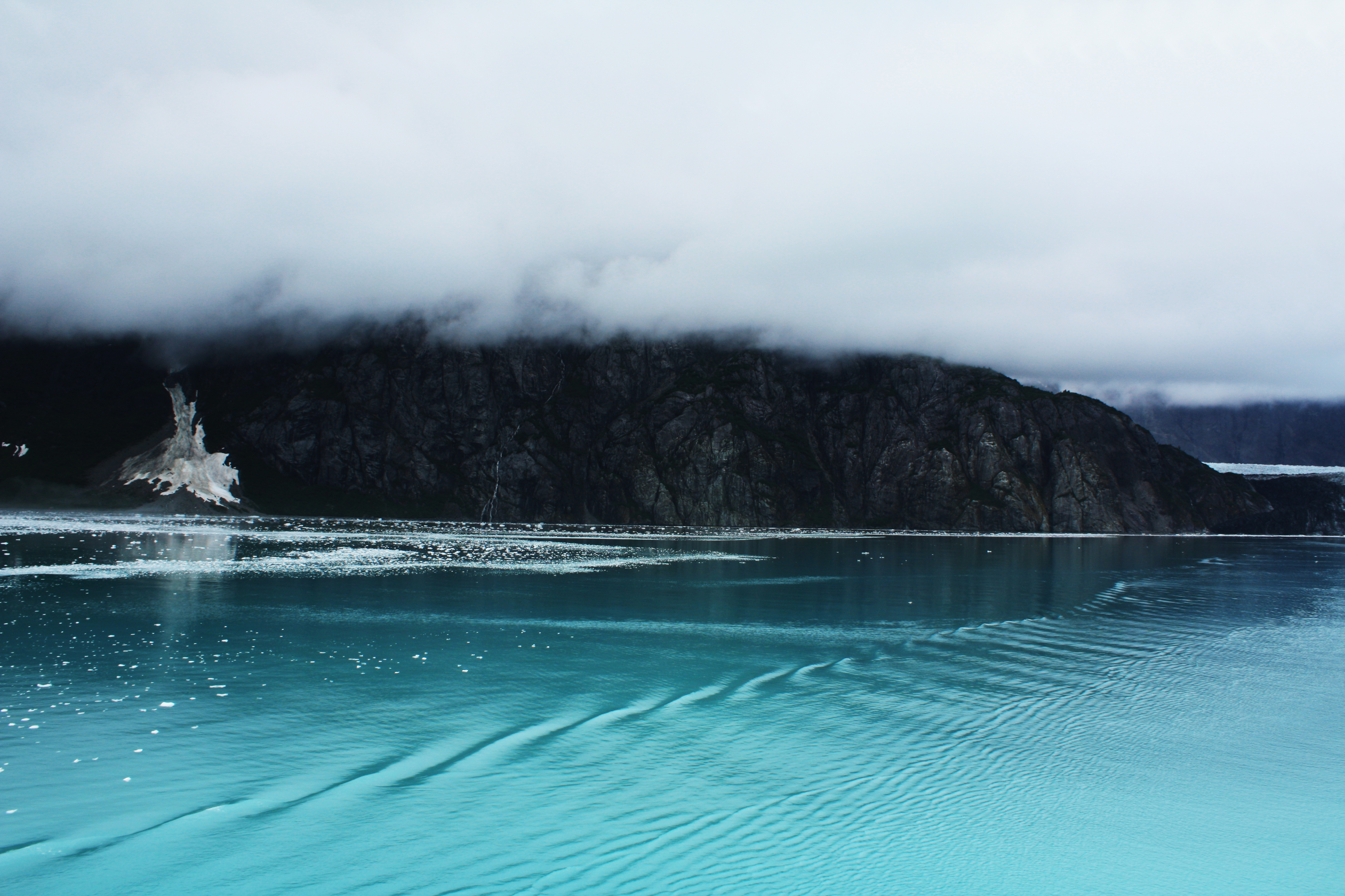 Alaskan water with ripples